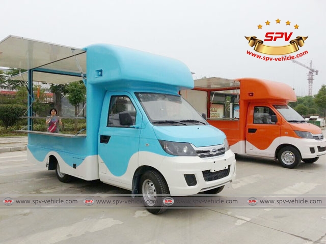 Mobile Vending Truck - Blue & Orange